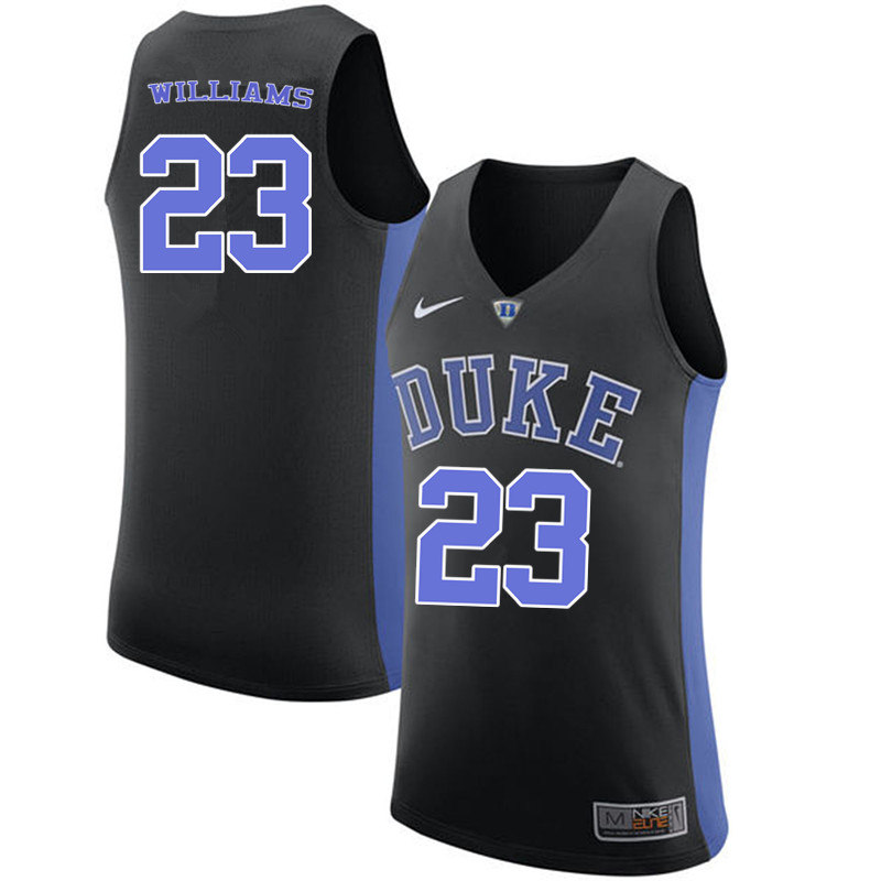 Men #23 Shelden Williams Duke Blue Devils College Basketball Jerseys-Black